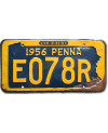 Americká ŠPZ Pennsylvania 1956 Penna E078R