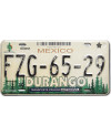 Mexická ŠPZ Durango Forest FZG-65-29