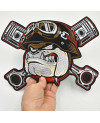 Moto nášivka Bulldog Pistons XXL na chrbát 29 cm x 22 cm