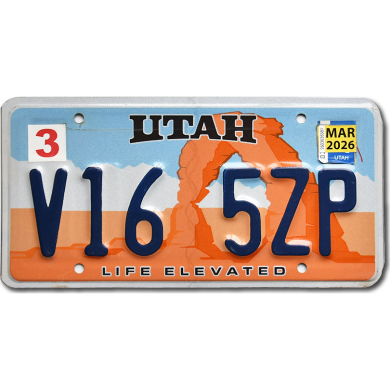 Americká SPZ Utah Arch