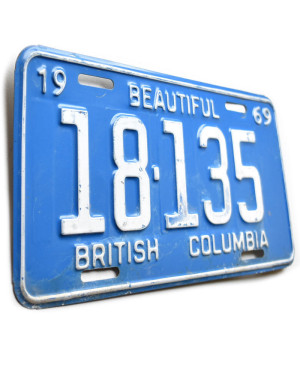 Kanadská ŠPZ British Columbia 1969 Beautiful 18-135