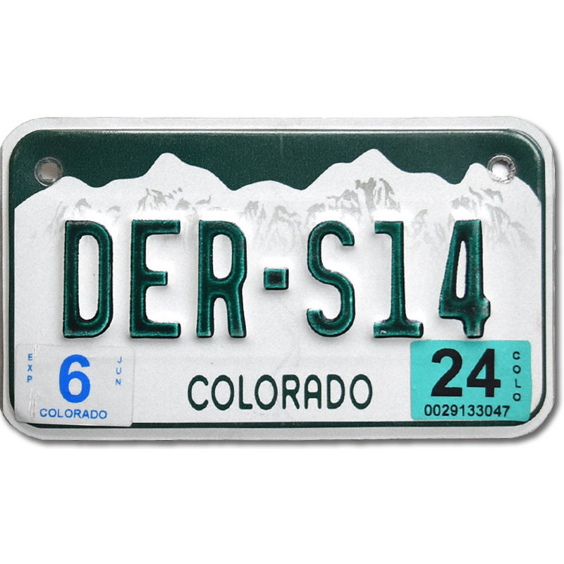 Moto americká ŠPZ Colorado DER-S14