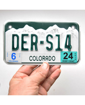 Moto americká ŠPZ Colorado DER-S14
