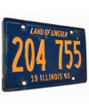 Americká ŠPZ Illinois 1960 Land of Lincoln 204 755