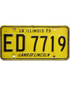 Americká ŠPZ Illinois 1975 Yellow ED7719