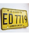 Americká ŠPZ Illinois 1975 Yellow ED7719