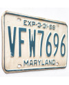 Americká ŠPZ Maryland 1968 Veteran Foreign War 7696