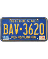 Americká ŠPZ Pennsylvania Keystone BAV-3620