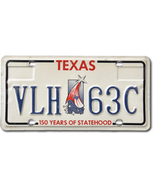 Americká ŠPZ Texas Statehood VLH 63C