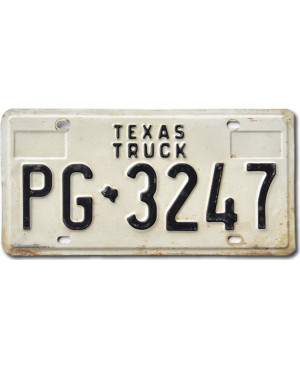 Americká ŠPZ Texas Truck PG-3247
