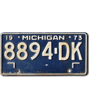 Americká ŠPZ Michigan 1973 Blue 8894-DK
