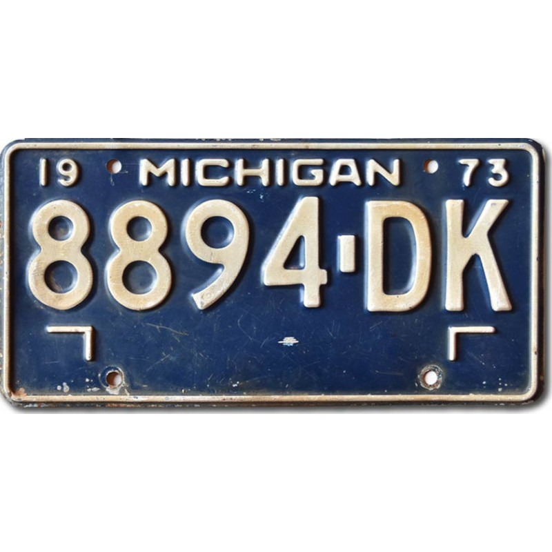 Americká ŠPZ Michigan 1973 Blue 8894-DK