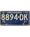 Americká ŠPZ Michigan 1973 Blue 8894-DK