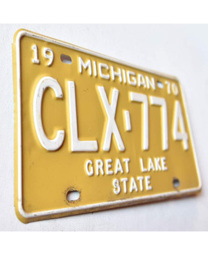 Americká ŠPZ Michigan 1970 Great Lake State CLX-774