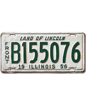 Americká ŠPZ Illinois 1956 Land of Lincoln B155076