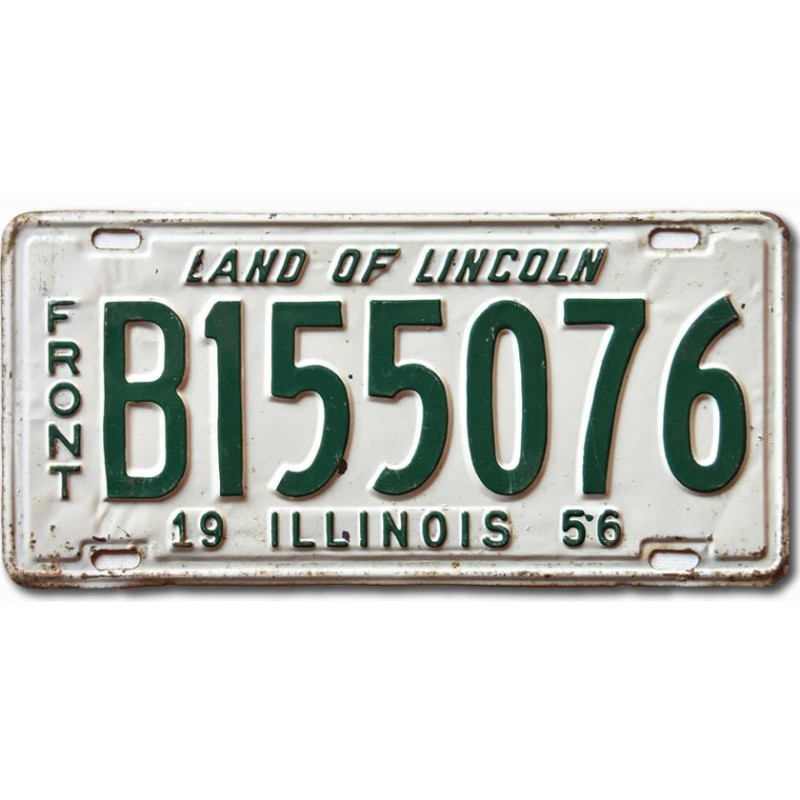 Americká ŠPZ Illinois 1956 Land of Lincoln B155076