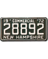 Americká ŠPZ New Hampshire 1972 Commercial 28892