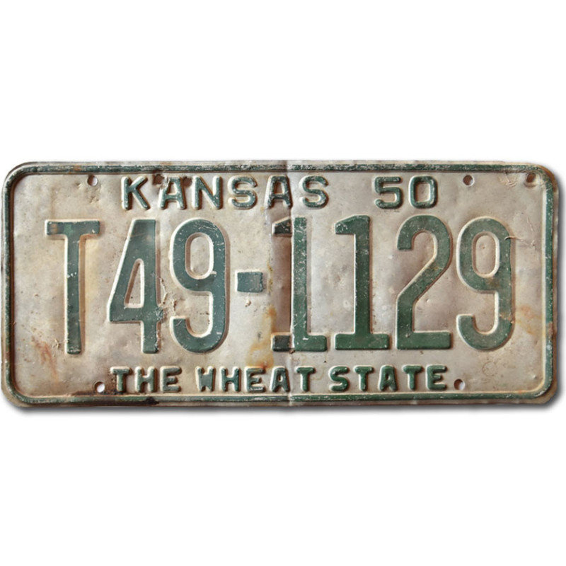 Americká ŠPZ Kansas 1950 The Wheat State T49-1129