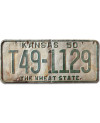 Americká ŠPZ Kansas 1950 The Wheat State T49-1129