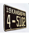 Americká ŠPZ Kansas 1948 Black 4-5102