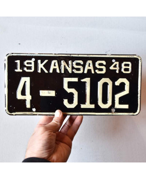 Americká ŠPZ Kansas 1948 Black 4-5102