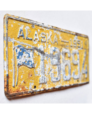 Americká ŠPZ Alaska 1951 Antique 19694