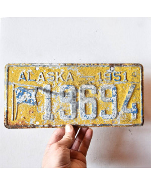 Americká ŠPZ Alaska 1951 Antique 19694
