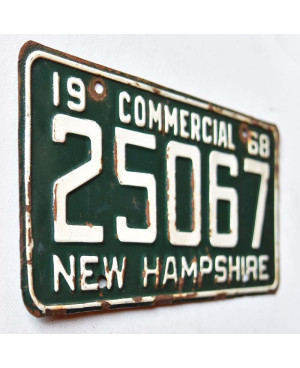 Americká ŠPZ New Hampshire 1968 Green 25067
