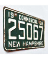 Americká ŠPZ New Hampshire 1968 Green 25067