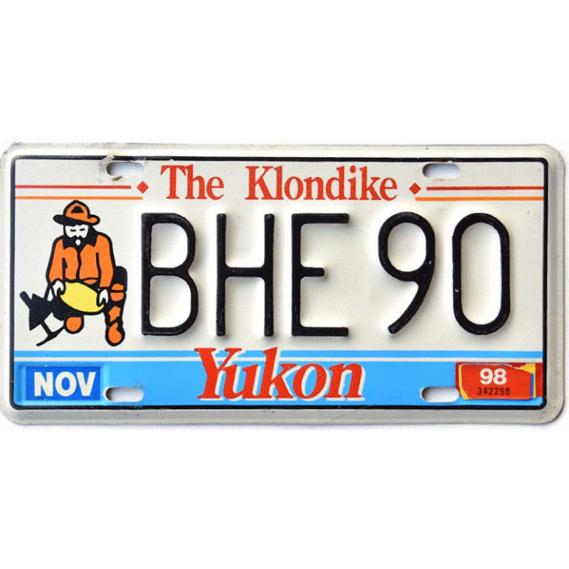Kanadská ŠPZ Yukon The Klondike BHE 90