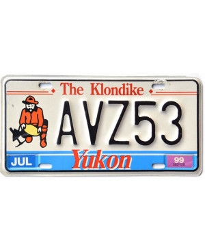 Kanadská ŠPZ Yukon 1999 The Klondike AVZ53