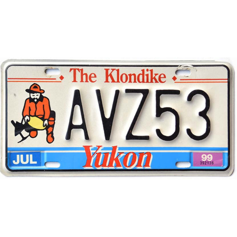 Kanadská ŠPZ Yukon 1999 The Klondike AVZ53