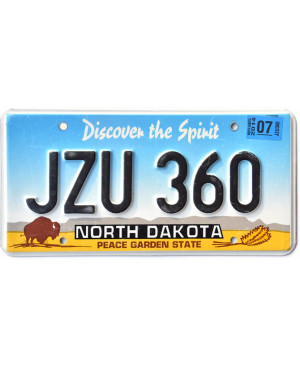 Americká ŠPZ North Dakota Buffalo