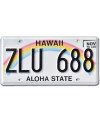 Americká ŠPZ Hawai Rainbow ZLU 688