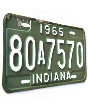 Americká ŠPZ Indiana 1965 Green 80A7574
