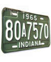 Americká ŠPZ Indiana 1965 Green 80A7574