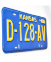 Americká ŠPZ Kansas 1980 Blue D-128-AV