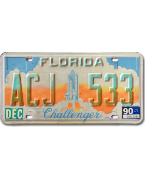 Americká ŠPZ Florida 1990 Challenger ACJ 533