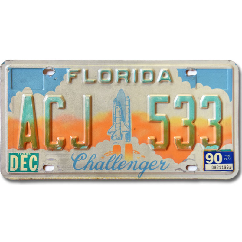 Americká ŠPZ Florida 1990 Challenger ACJ 533