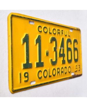 Americká ŠPZ Colorado 1953 Colorful 11-3466