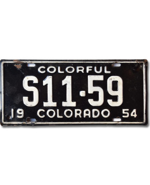 Americká ŠPZ Colorado 1954 Colorful S11-59