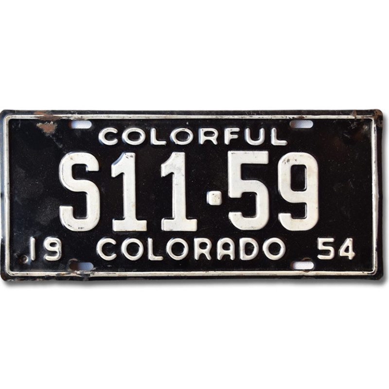 Americká ŠPZ Colorado 1954 Colorful S11-59