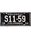 Americká ŠPZ Colorado 1954 Colorful S11-59
