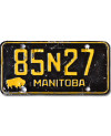 Kanadská ŠPZ Manitoba 1958 Black 85N27