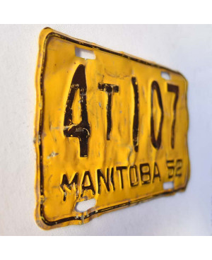 Kanadská ŠPZ Manitoba 1952 Yellow 4T107