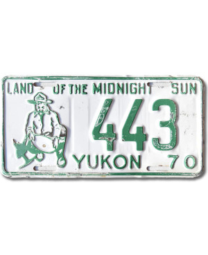 Kanadská ŠPZ Yukon 1970 Midnight Sun 443
