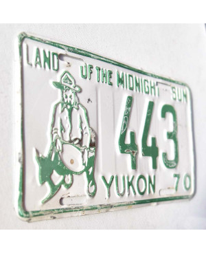 Kanadská ŠPZ Yukon 1970 Midnight Sun 443