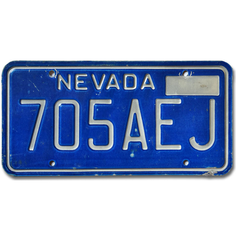 Americká ŠPZ Nevada Blue 705AEJ