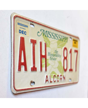 Americká ŠPZ Mississippi Alcorn Hospitality AIH 817