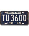 Americká ŠPZ Indiana 1960 Safety Pays TU 3600